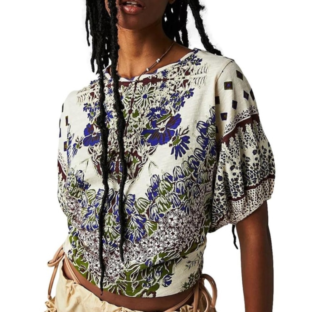 Free People Luly tee top blouse